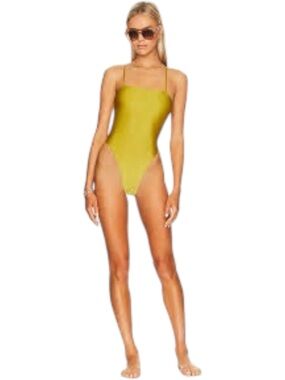 Lovers & Friends Cyan One Piece Swimsuit NWT Small Blue One Shoulder Cutout
